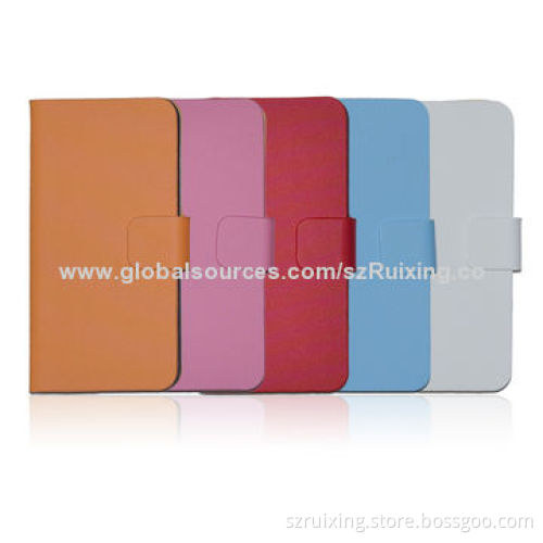 Stock item twill veins leather case for iPhone 5/5S with stand function